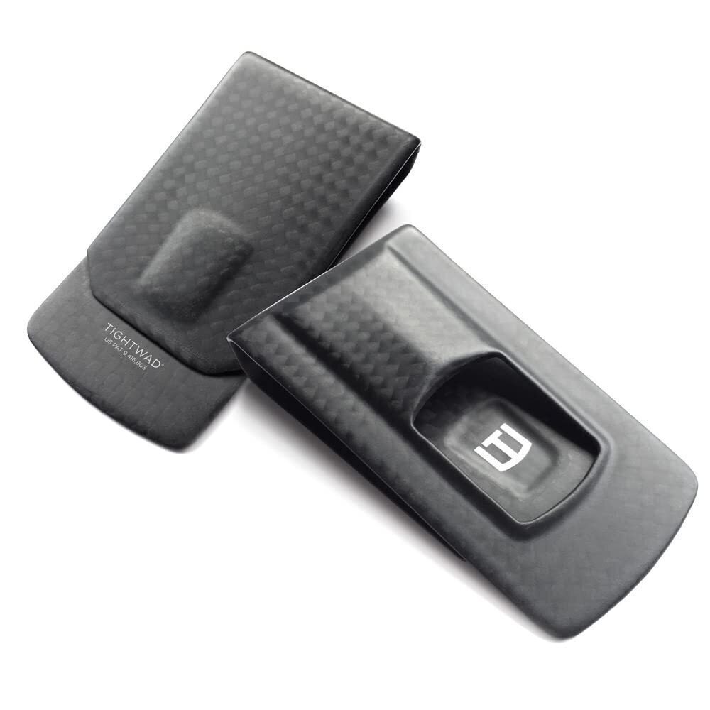 6631 The Tightwad Carbon Fiber Money Clip - Lightweight Minimalist Slim